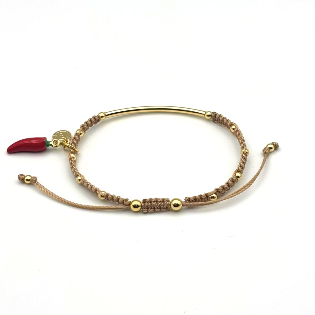 Armband 'Spiced taupe'