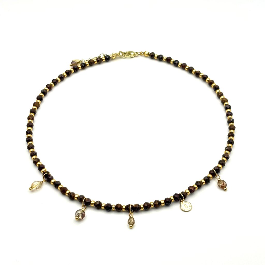 Ketting 'Golden cocoa'