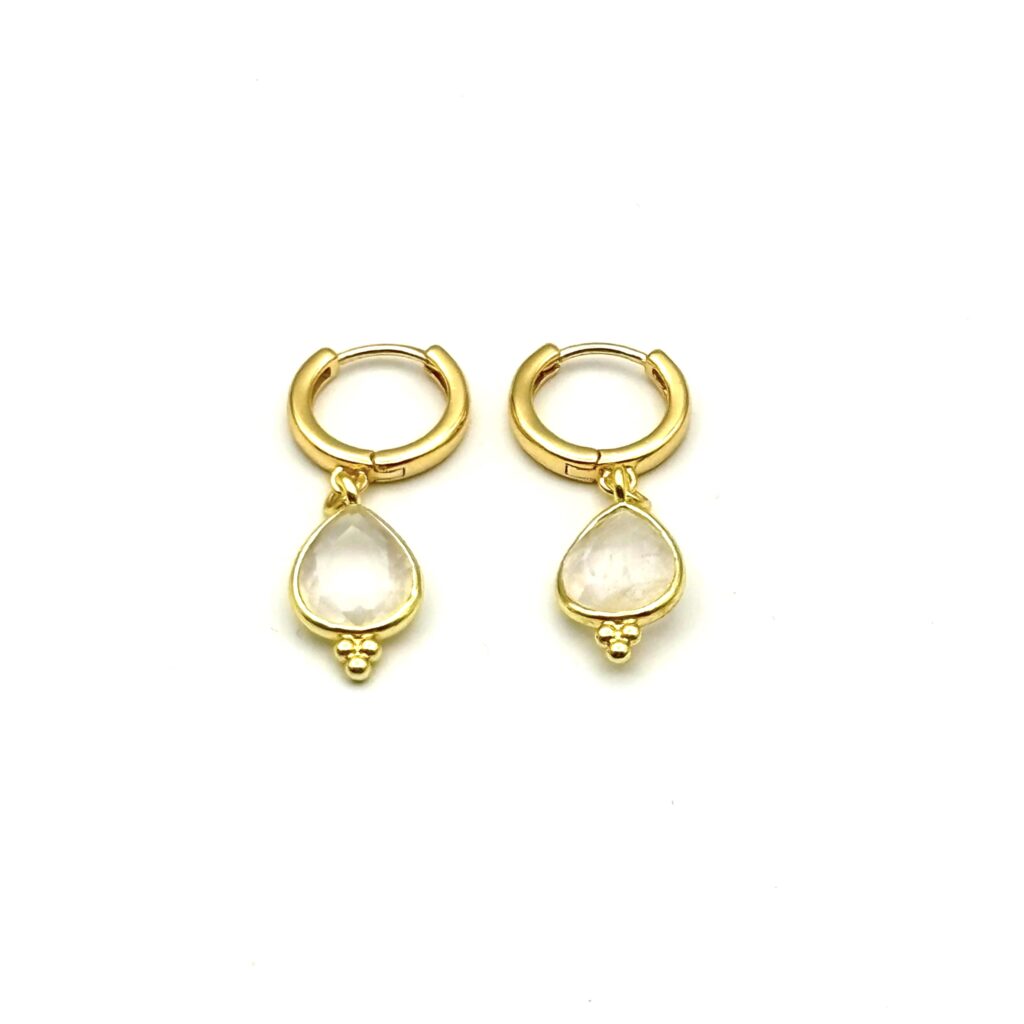Oorbellen 'Tiny crystal'